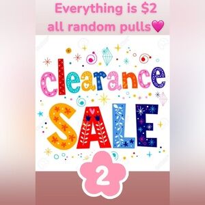 $2 clearout🥳 live show